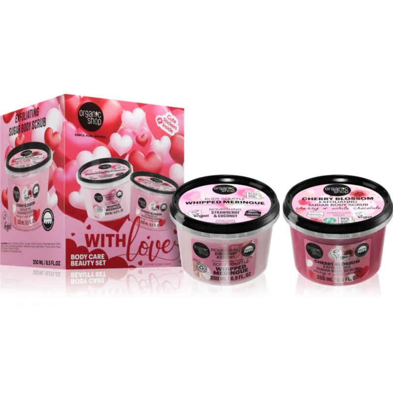 Organic Shop With Love Body Care Beauty Set set cadou pentru corp
