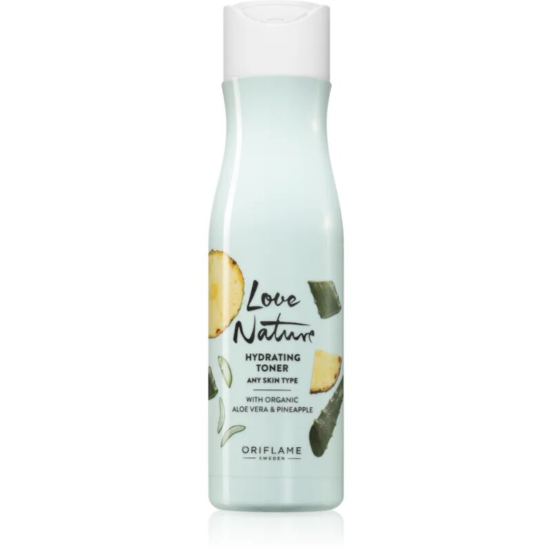 Love Nature Organic Aloe Vera & Pineapple lotiune hidratanta pentru fata 150 ml