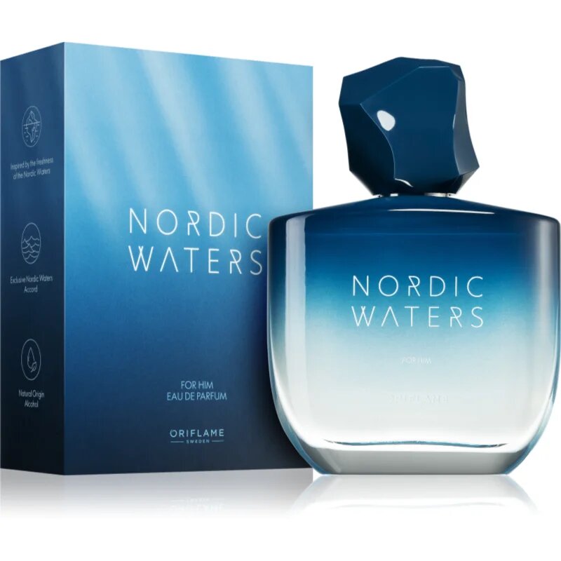 Oriflame Nordic Waters Eau de Parfum pentru bărbați 75 ml