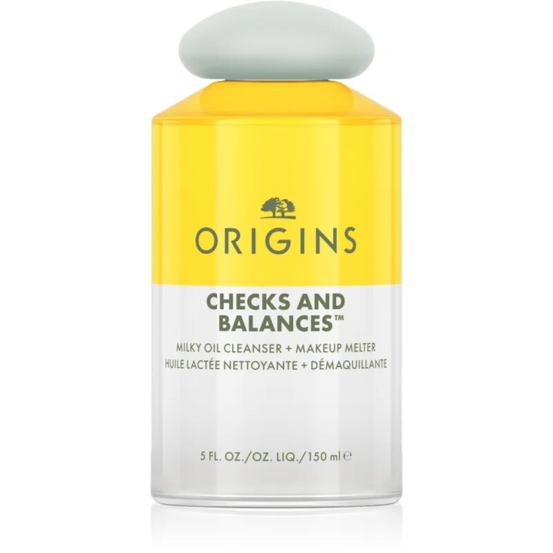 Origins Checks and Balances™ Milky Oil Cleanser + Makeup Melter ulei pentru indepartarea machiajului Ulei de curățare 150 ml