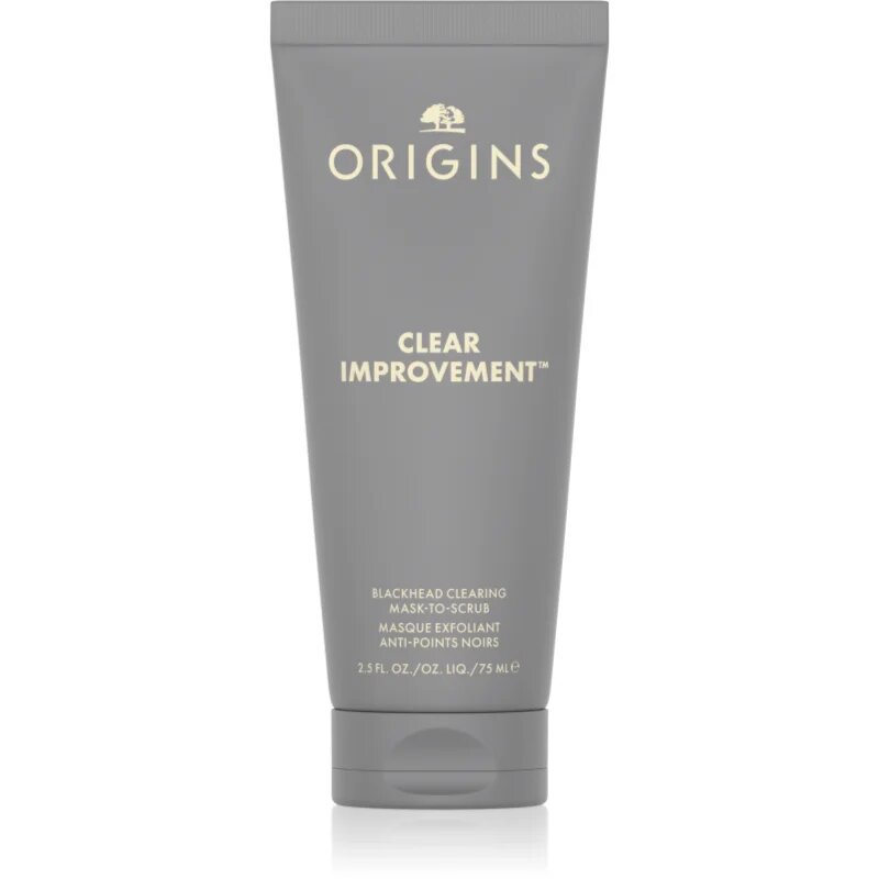 Origins Clear Improvement® Blackhead Clearing Mask-To-Scrub mască pentru curățarea porilor împotriva punctelor negre 75 ml