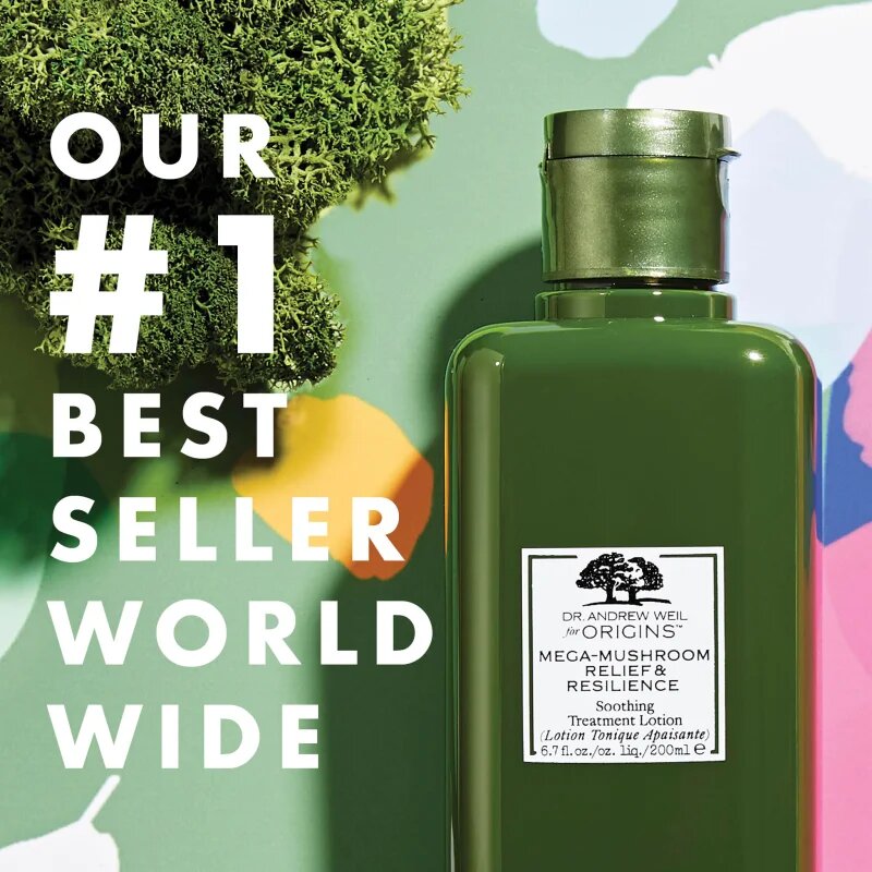 Origins Dr. Andrew Weil for ™ Mega-Mushroom Relief & Resilience Soothing Treatment Lotion crema de fata calmanta si hidratanta 100 ml