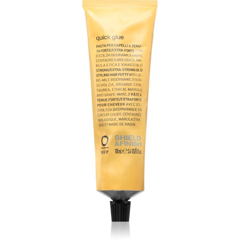 Oway Shield & Finish Quick Glue gel modelator pentru coafura pentru păr 100 ml