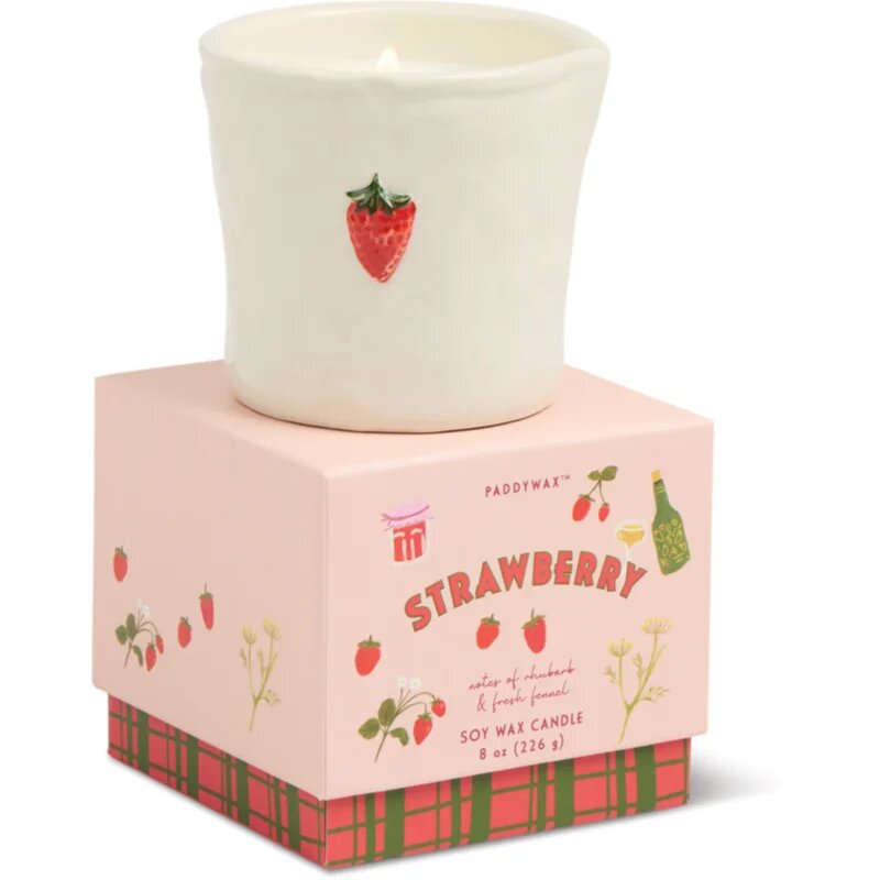 Paddywax Bistro Strawberry lumânare parfumată 226 g