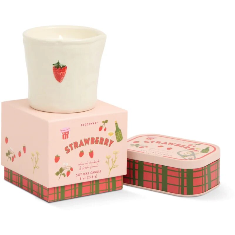 Paddywax Bistro Strawberry lumânare parfumată 226 g