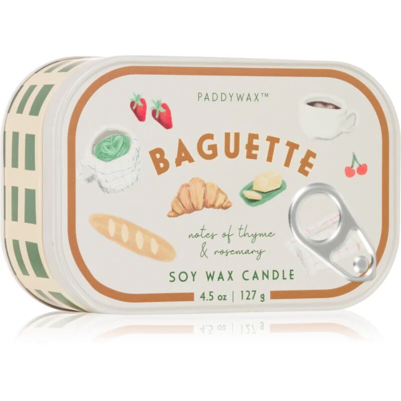 Paddywax Bistro Tin Baguette lumânare parfumată în placă 127 g