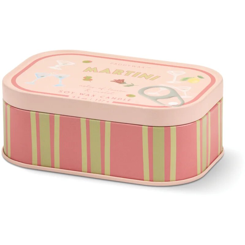 Paddywax Bistro Tin Martini lumânare parfumată în placă 127 g
