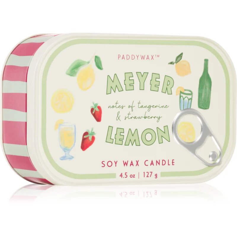 Paddywax Bistro Tin Meyer Lemon lumânare parfumată în placă 127 g