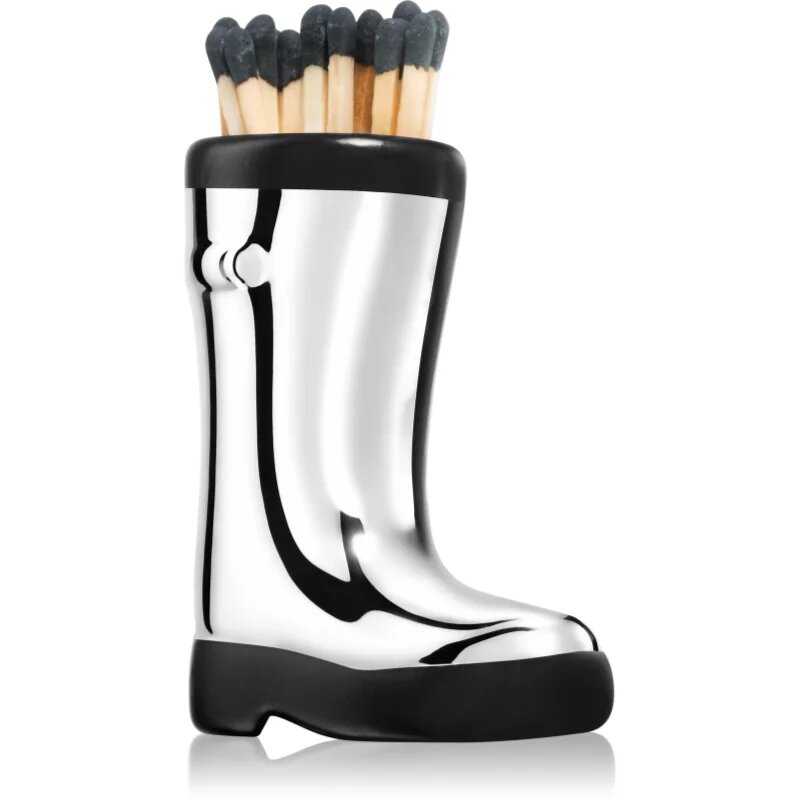 Paddywax Cowboy Boot Match Holder chibrituri Chrome Metallic 25 buc