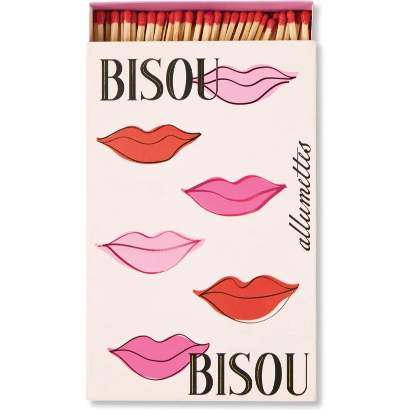 Paddywax Large Rectangle Matches Bisou Bisou chibrituri 120 buc
