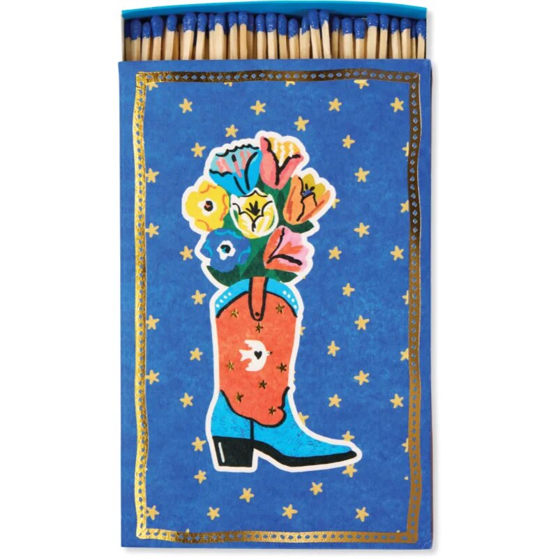 Paddywax Large Rectangle Matches Cowboy Boot chibrituri 120 buc