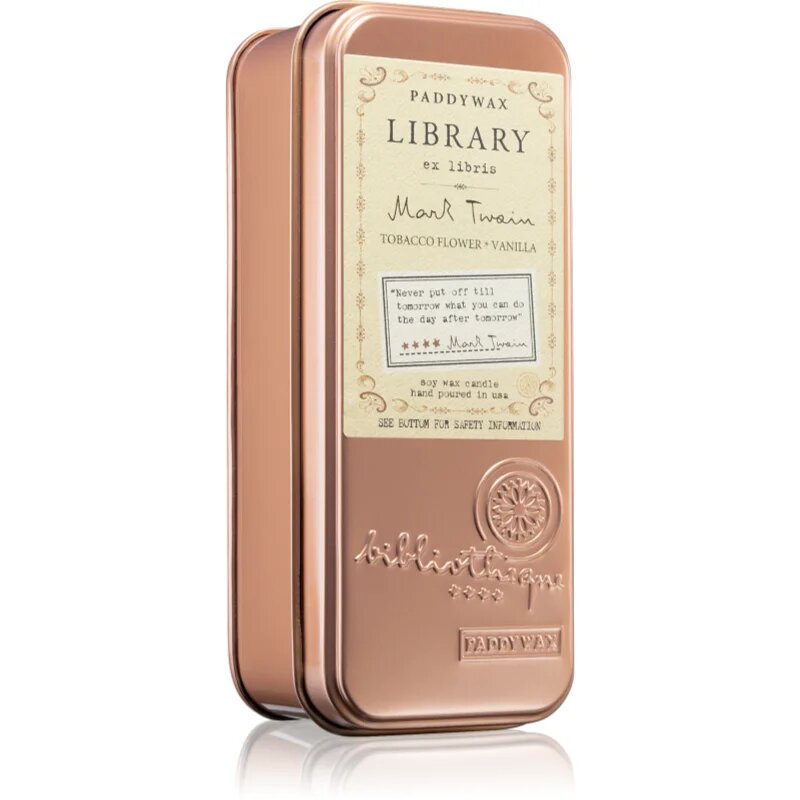 Paddywax Library Mark Twain lumânare parfumată 70 g