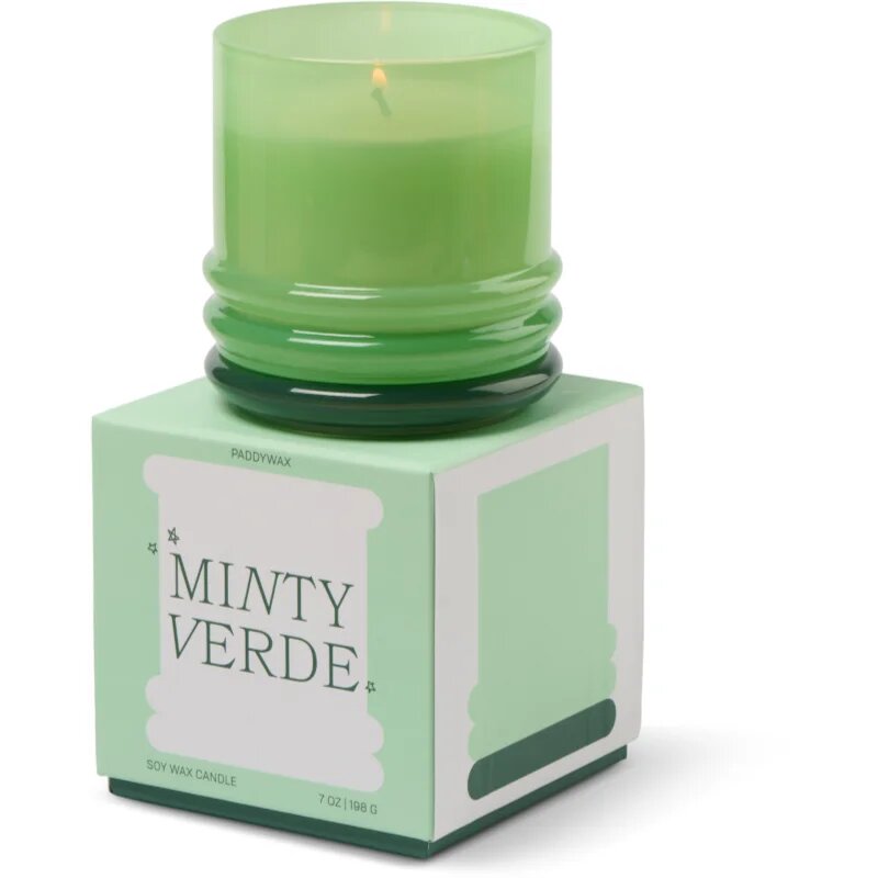 Paddywax Minty Verde lumânare parfumată cu capac 198 g