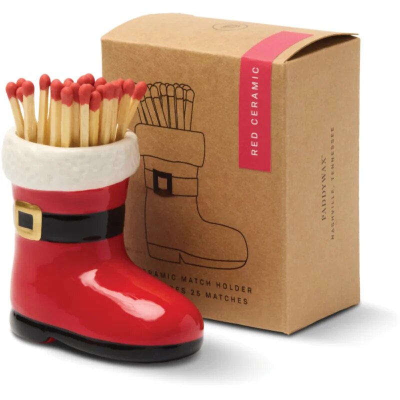 Paddywax Santa Boot Match Holder chibrituri 25 buc