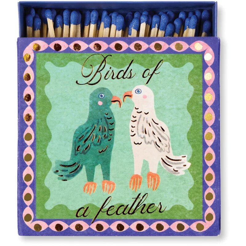 Paddywax Square Birds of a Feather chibrituri 125 buc