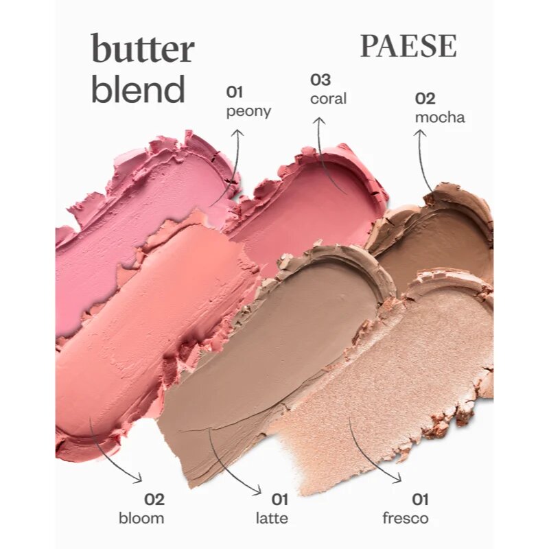 Paese Butter Blend Blush Stick blush stick culoare 01 Peony 6 g