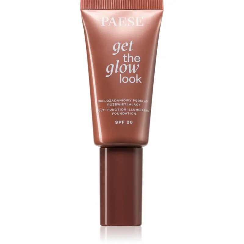 Paese Get The Glow Look Illuminating Foundation Machiaj usor cu efect de luminozitate SPF 20 culoare 2N Sand Beige 30 ml