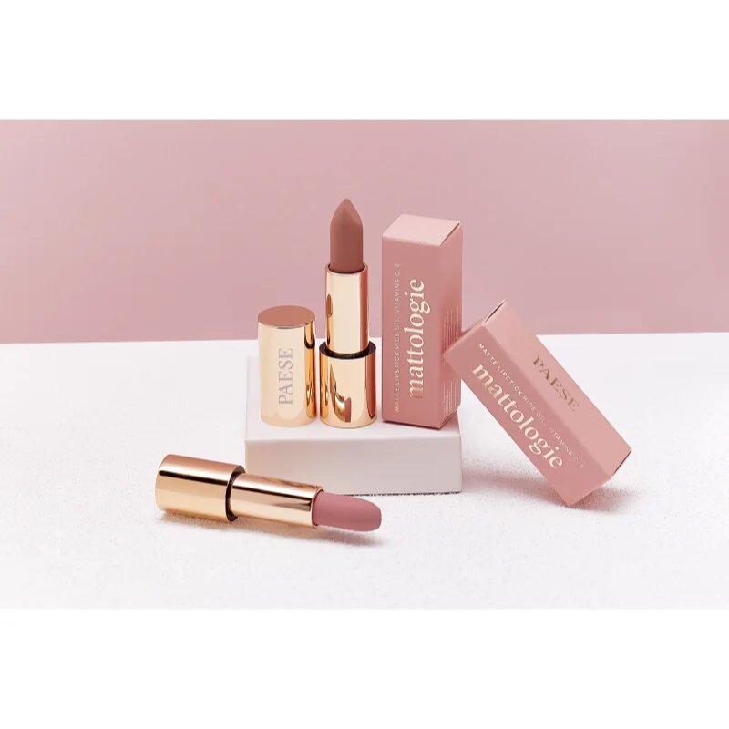 Paese Mattologie Lipstick ruj mat culoare 107 No Make Up Nude 4.3 g