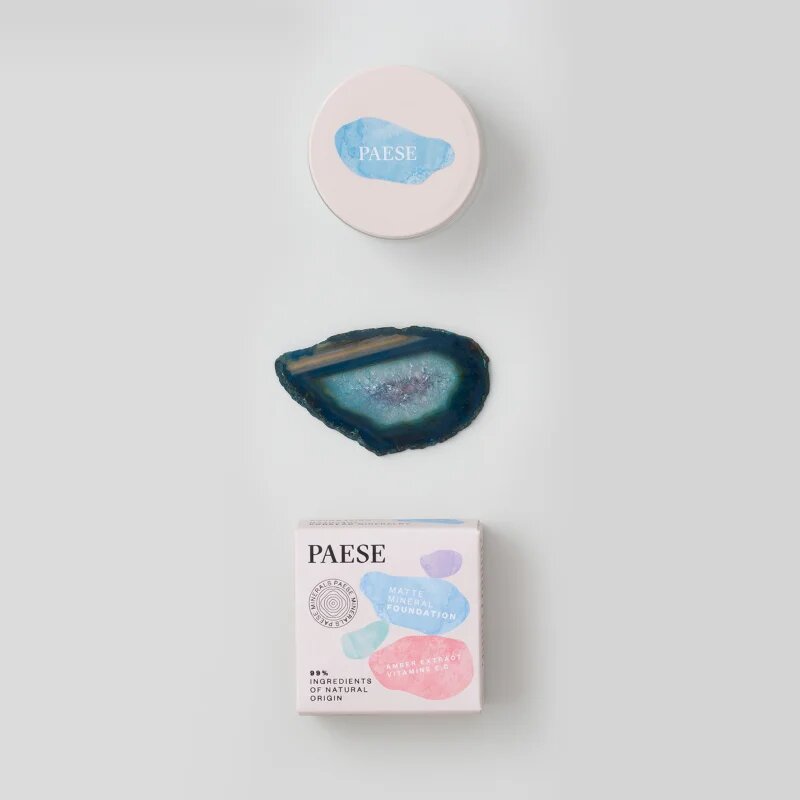 Paese Mineral Line Matte pudra pentru make up cu minerale mat culoare 100N light beige 7 g