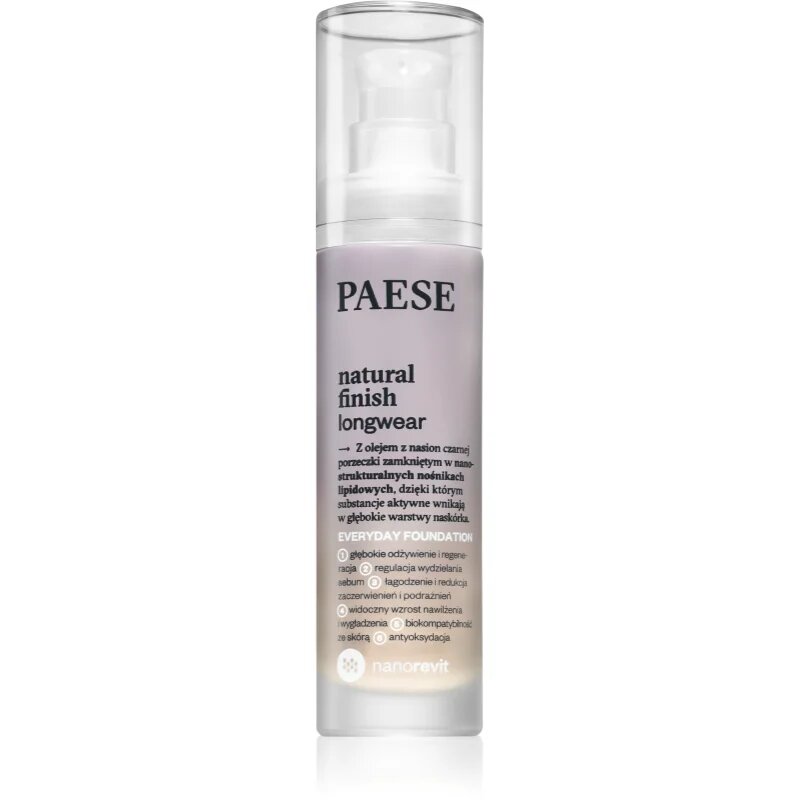 Paese Nanorevit machiaj persistent cu efect de nutritiv culoare 15 Nude 30 ml