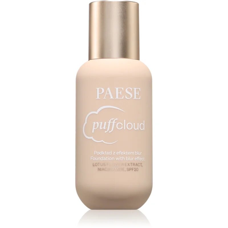 Paese Puff Cloud Foundation make-up ultra light SPF 20 culoare 04 Shell Beige 37 ml