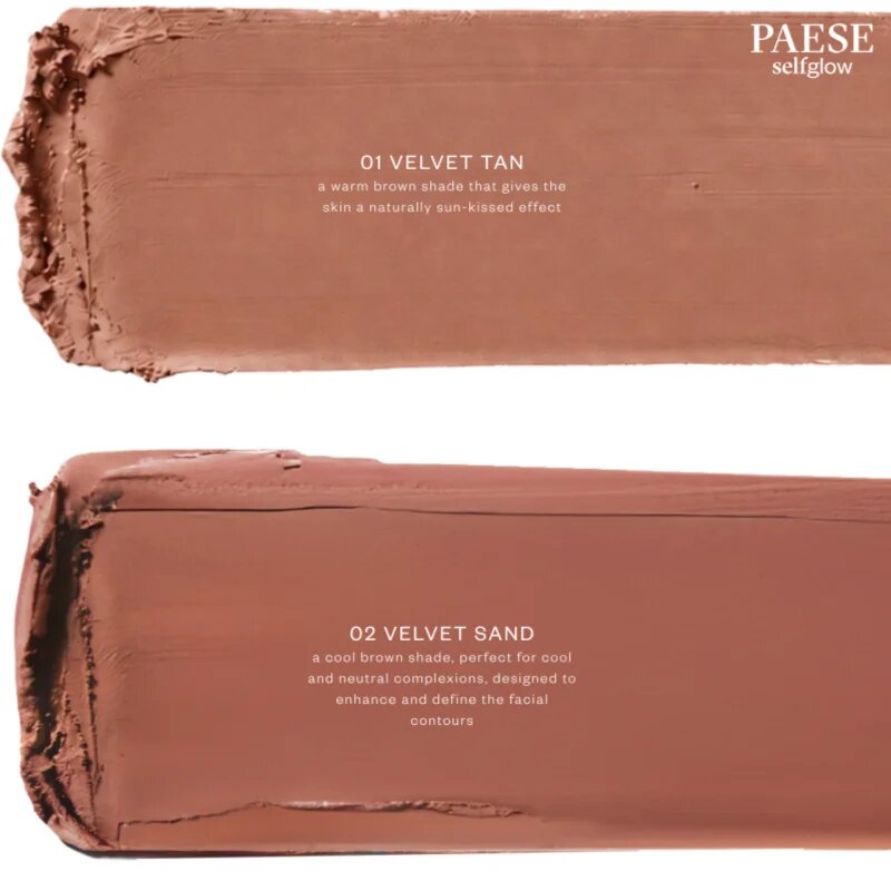 Paese Self Glow Bronzer crema Bronzantã culoare 02 velvet sand 8 g