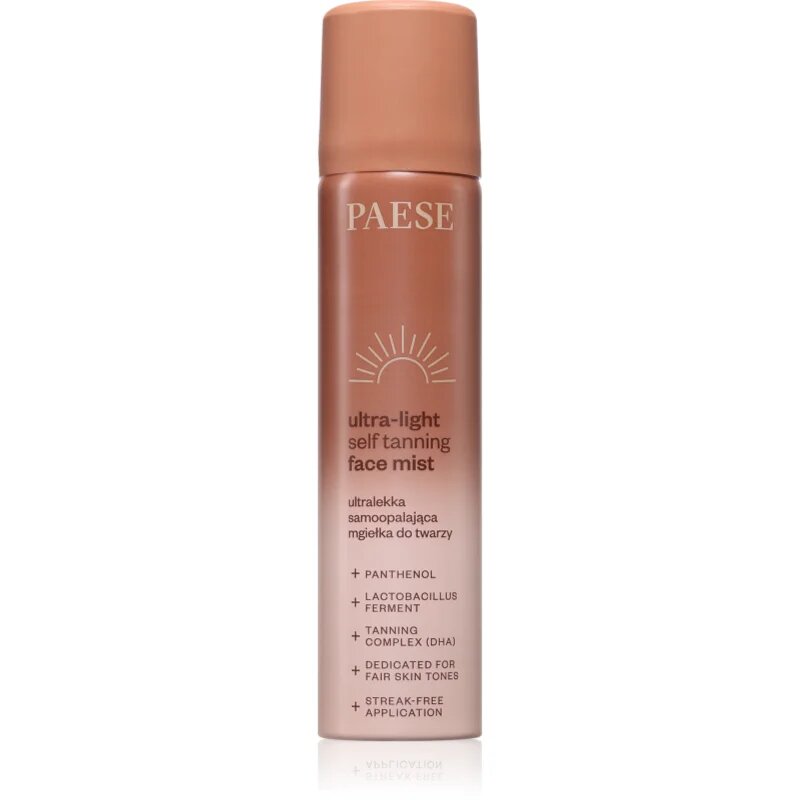 Paese Ultra-light Self Tanning Face Mist Spray pentru protectie faciale 75 ml
