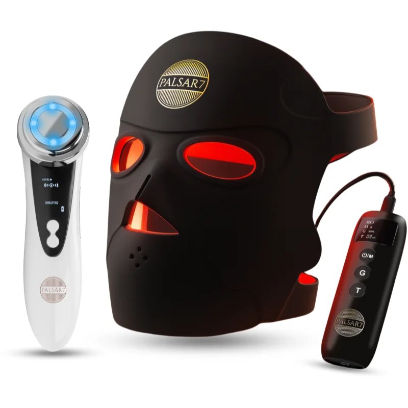 PALSAR7 Exclusive Set Photon LED Mask & Galvanic Iron set la un preț mai avantajos