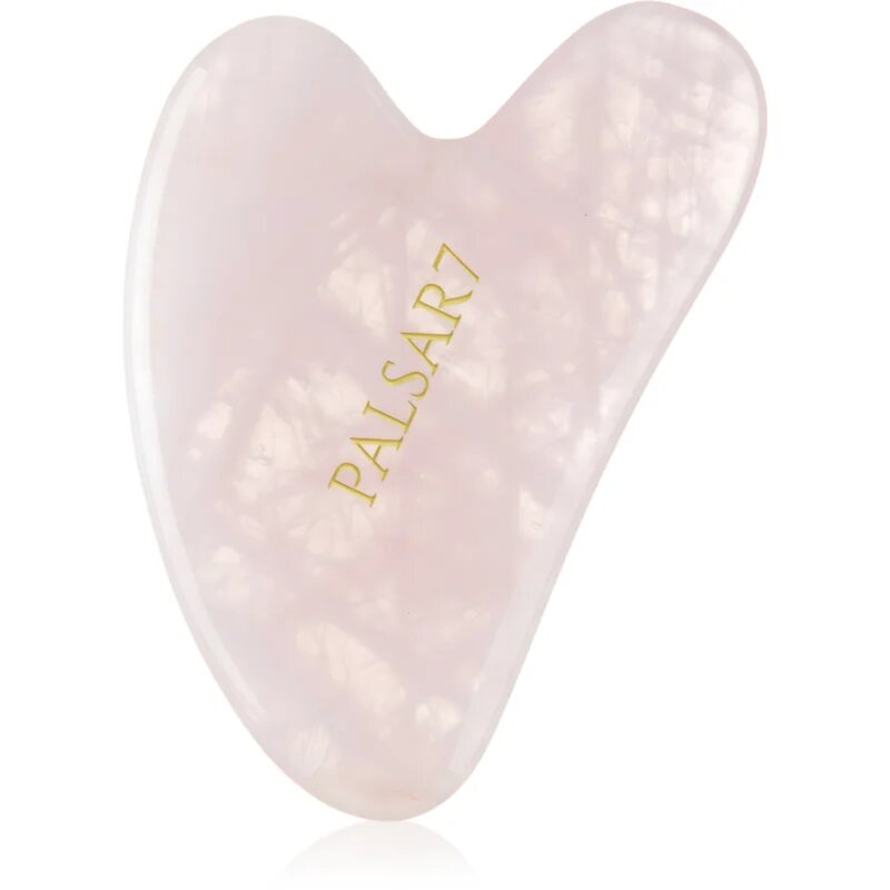 PALSAR7 Guasha Rose Quartz accesoriu de masaj Guasha din cuarț roz 1 buc