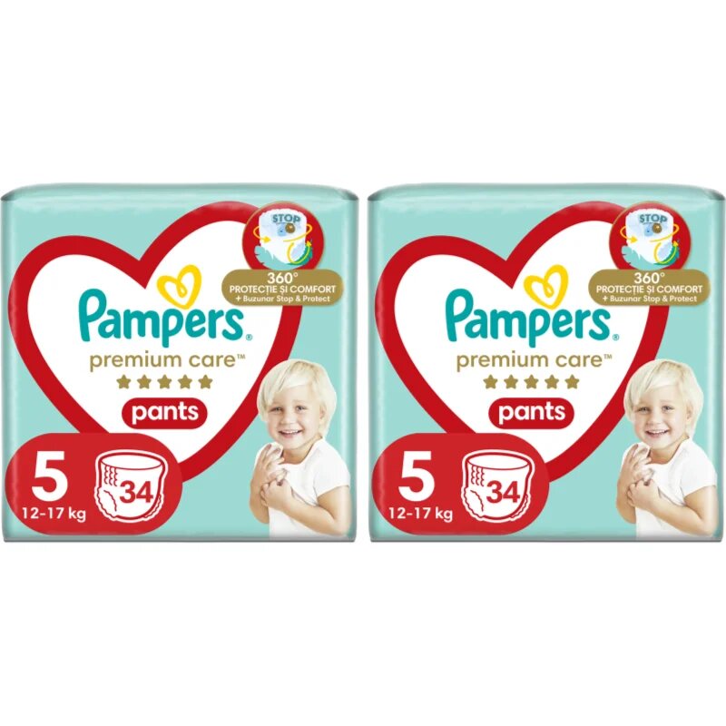 Pampers Premium Care Pants Size 5 set pentru bebeluși și copii mici