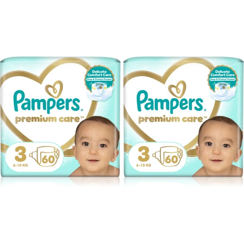 Pampers Premium Care Size 3 set pentru bebeluși și copii mici