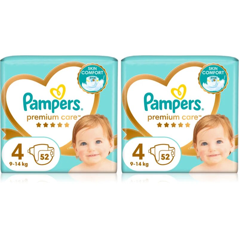 Pampers Premium Care Size 4 set pentru bebeluși și copii mici