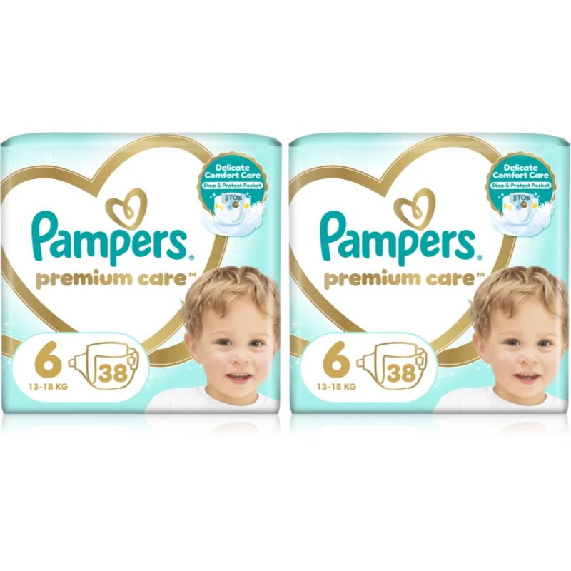 Pampers Premium Care Size 6 set pentru bebeluși și copii mici