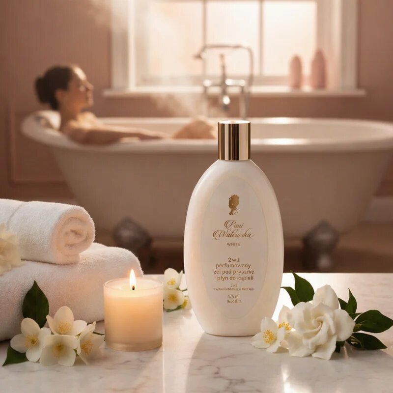 Pani Walewska White 2 in 1 Gel de dus si spuma de baie 2 in 1 475 ml