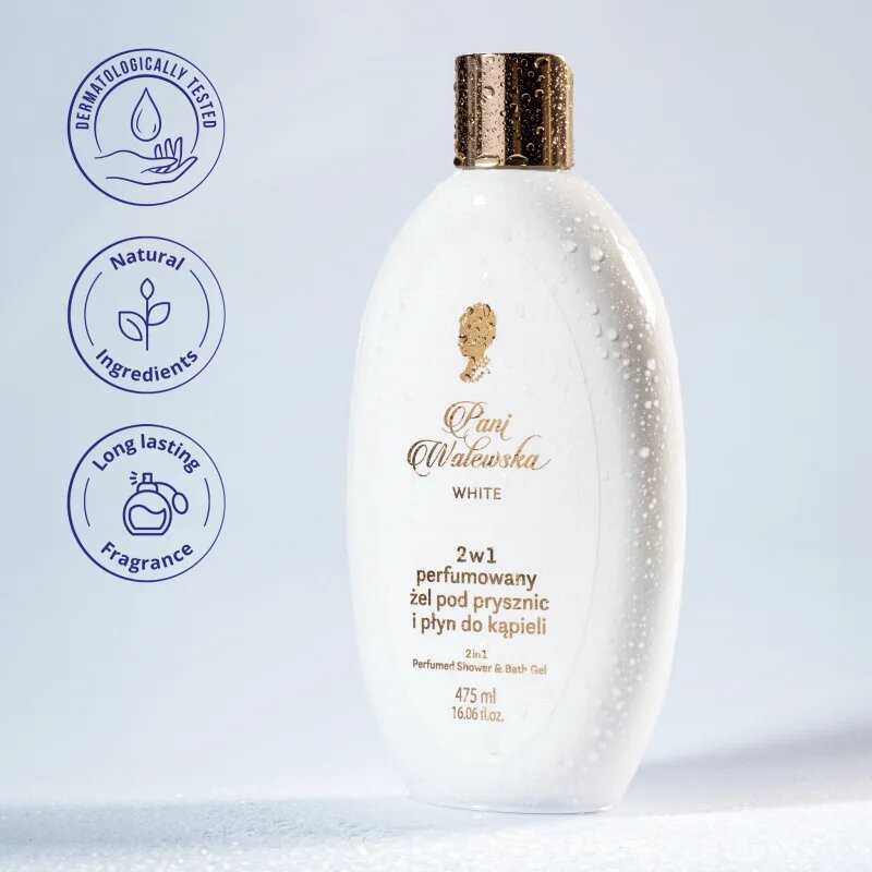 Pani Walewska White 2 in 1 Gel de dus si spuma de baie 2 in 1 475 ml