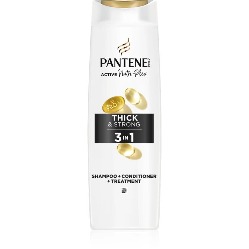 Pantene Pro-V Active Nutri Plex Thick&Strong șampon pentru păr slab și deteriorat 3 in 1 325 ml