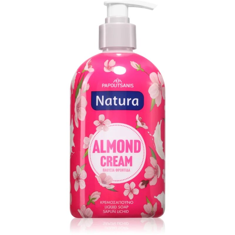 PAPOUTSANIS Natura Almond Cream săpun lichid 480 ml