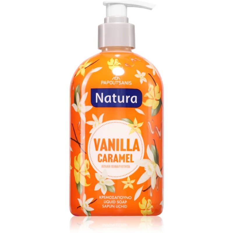 PAPOUTSANIS Natura Vanilla Caramel săpun lichid 480 ml
