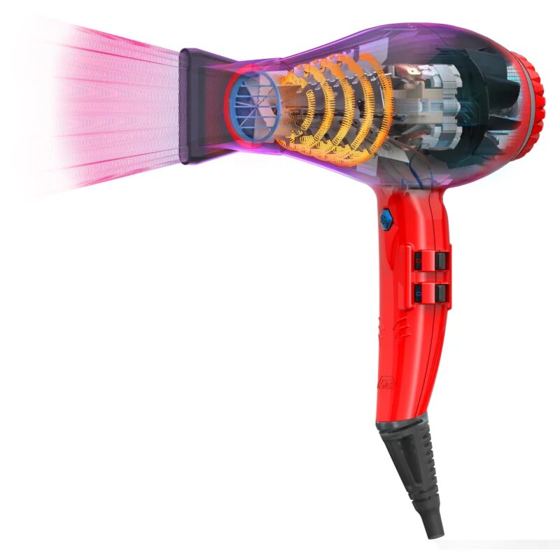 Parlux Alyon Ceramic & Ionic uscător de păr profesional cu ionizator Red 1 buc