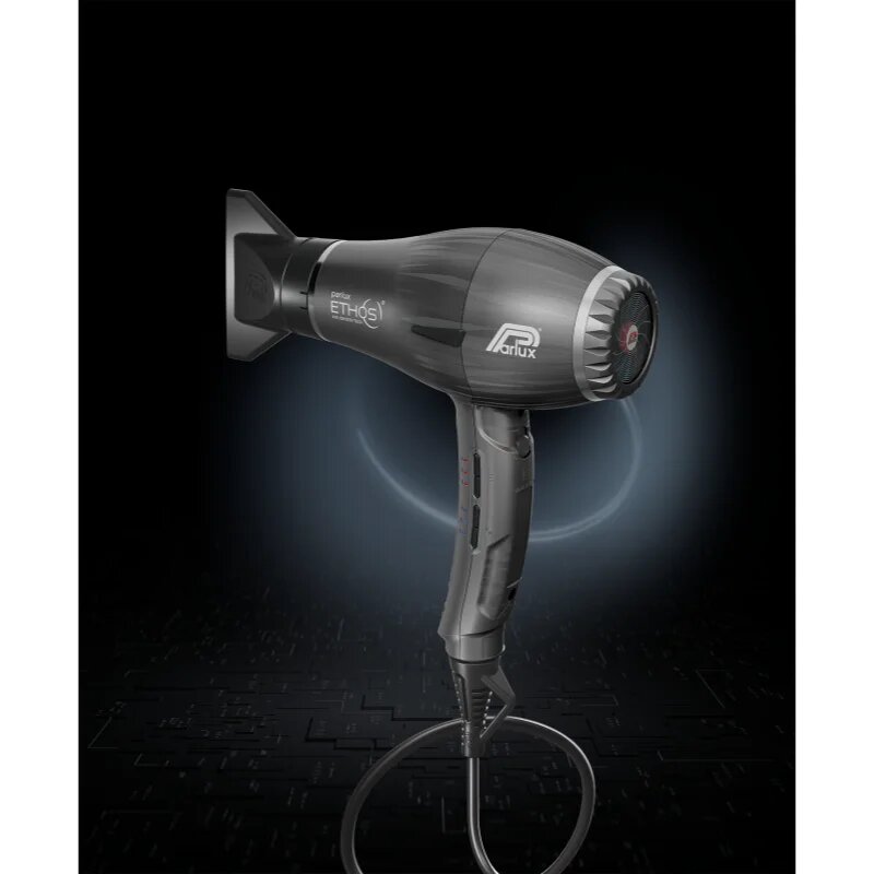 Parlux Ethos + Magic Sense uscător de păr profesional cu ionizator + difuzor Black 1 buc