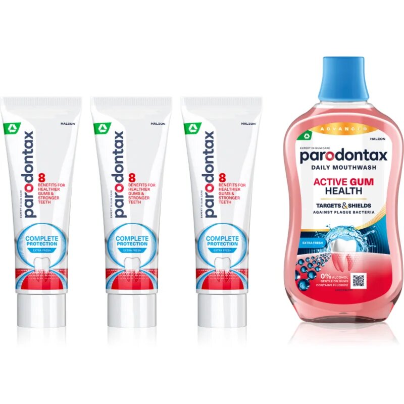 Parodontax Complete Protection & Active Gum Health Extra Fresh set pentru dinti sanatosi si gingii sanatoase