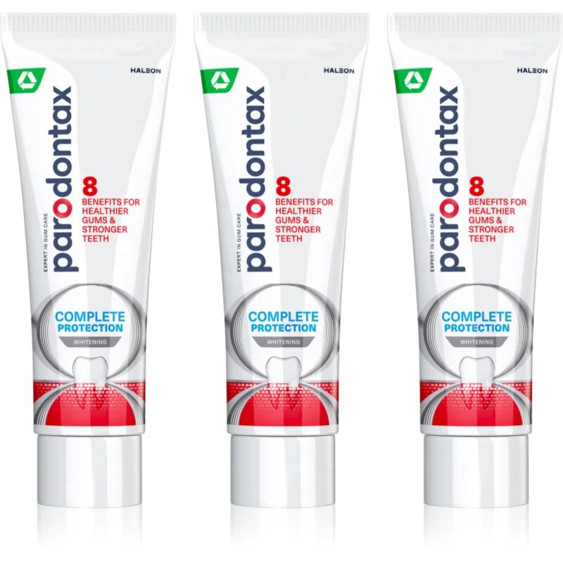 Parodontax Complete Protection Whitening pasta de dinti albitoare cu Fluor 3x75 ml