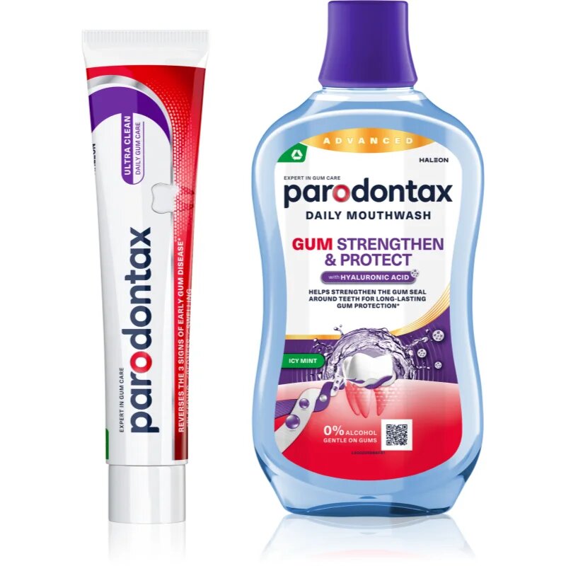 Parodontax Ultra Clean & Gum Strengthen & Protect set pentru dinti