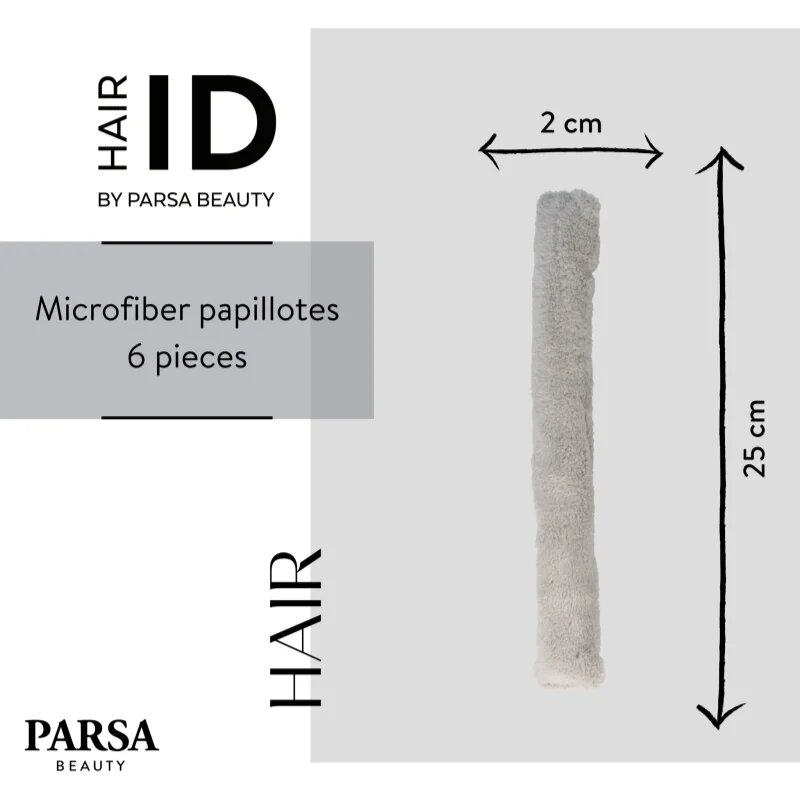 Parsa Beauty ID Microfibre Bendy Rollers set pentru ondularea părului 6 buc