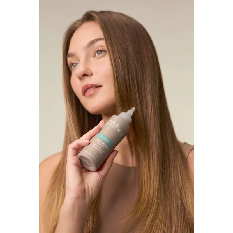 Paul Mitchell Clarify Foaming ACV Rince gel exfoliant delicat pentru păr 150 ml