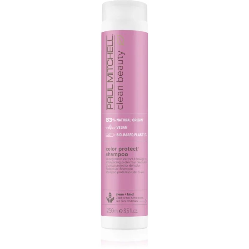 Paul Mitchell Clean Beauty Color Protect Shampoo sampon violet pentru păr în nuanțe reci de blond decolorat sau șuvițat 250 ml