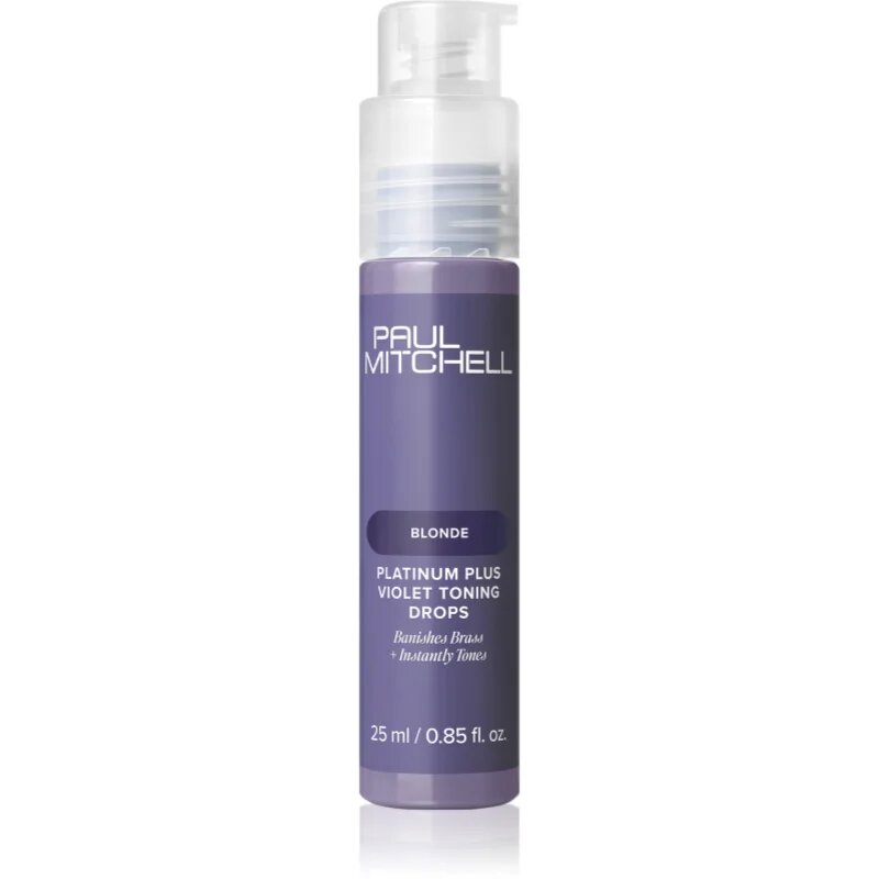Paul Mitchell Platinum Plus Violet Toning Drops picături neutralizeaza tonurile de galben 25 ml