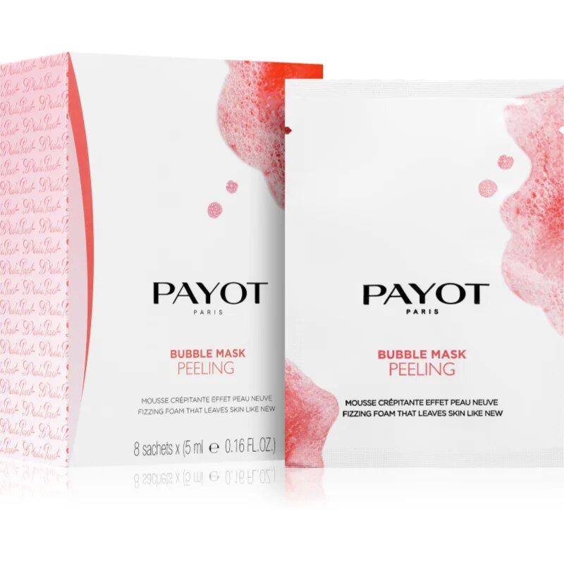 Payot Nue Bubble Mask Peeling mască de peeling pentru curățarea profundă 8 x 5 ml