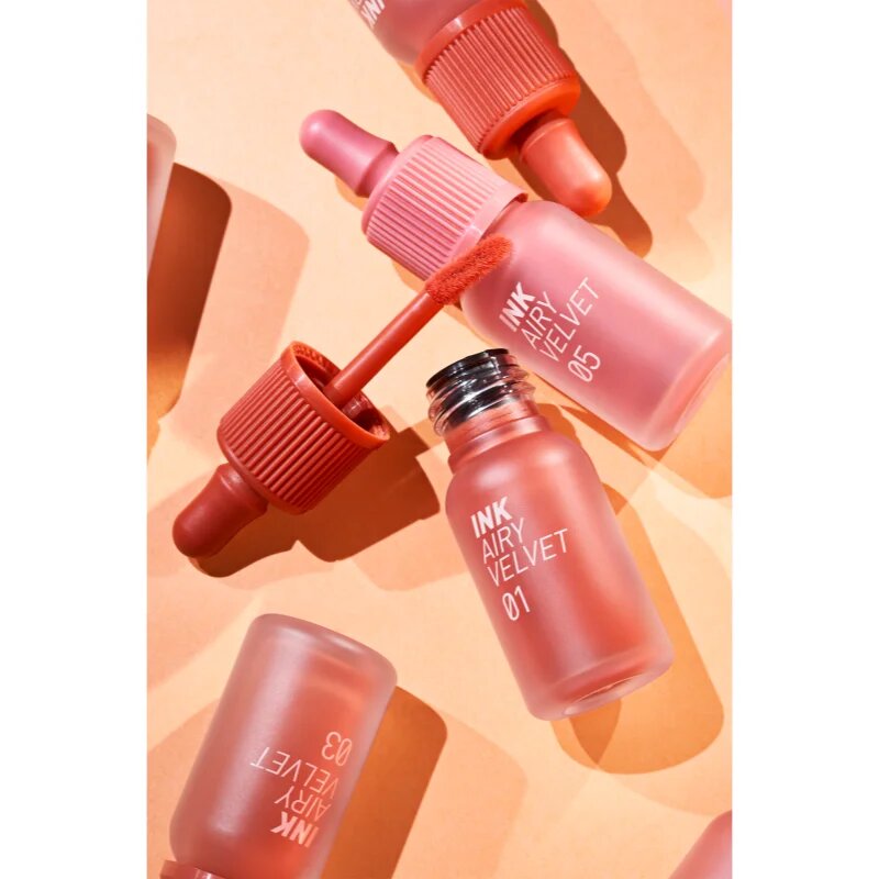 peripera Ink Airy Velvet ruj crema cu efect matifiant culoare 03 Cartoon Coral 4 g