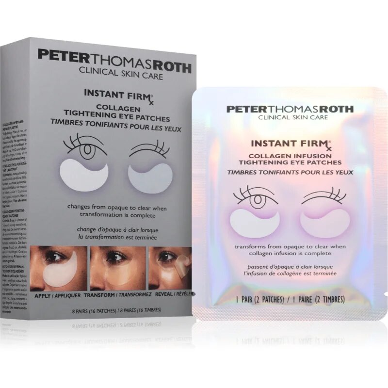 Peter Thomas Roth Instant FIRMx Collagen Infusion Tighteneing Eye Patches tampoane cu gel împotriva ridurilor de sub ochi 1 buc